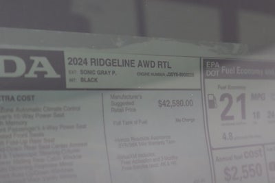 2024 Honda Ridgeline AWD RTL